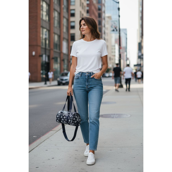 B for Betsy New York Yankees Lacquered Canvas bag - Picture 2 of 6